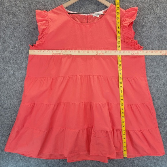 Umgee Dress Womens 2XL Tiered Ruffle Sleeve Babydoll Lightweight Flowy Resort - Picture 7 of 10